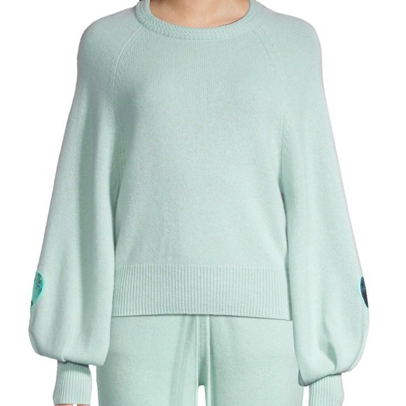 LoveShackFancy Sweaters - Ashland Sequin Heart Wool-Blend Pullover from LOVESHACKFANCY
